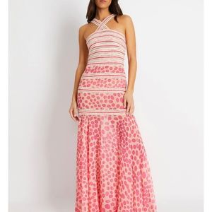 PatBO Bossa Jute Trim Maxi Dress